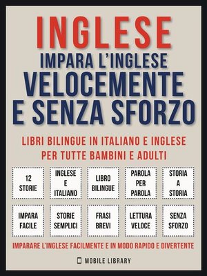 cover image of Inglese--Impara L'Inglese Velocemente e Senza Sforzo (Vol 1)